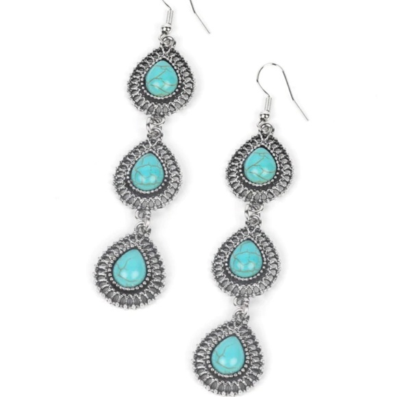 Desertscape Dweller blue earrings. NWT - Picture 2 of 3